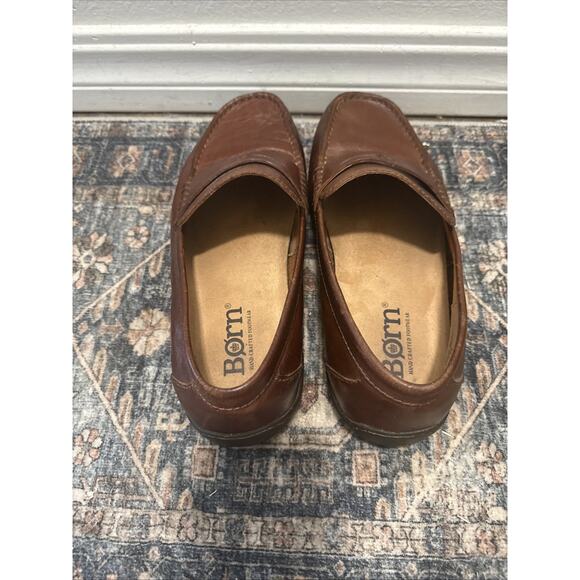 BORN Men's Penny Loafer Slip On Leather H56716 Brown Size 10.5M - Picture 5 of 8